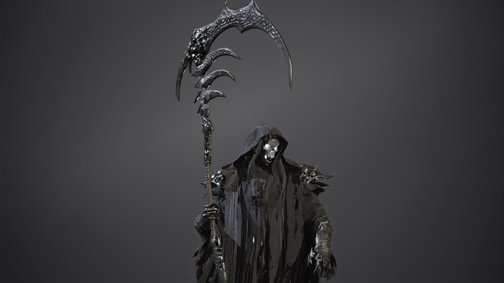 Ripper ghost Low-poly 3D model_7