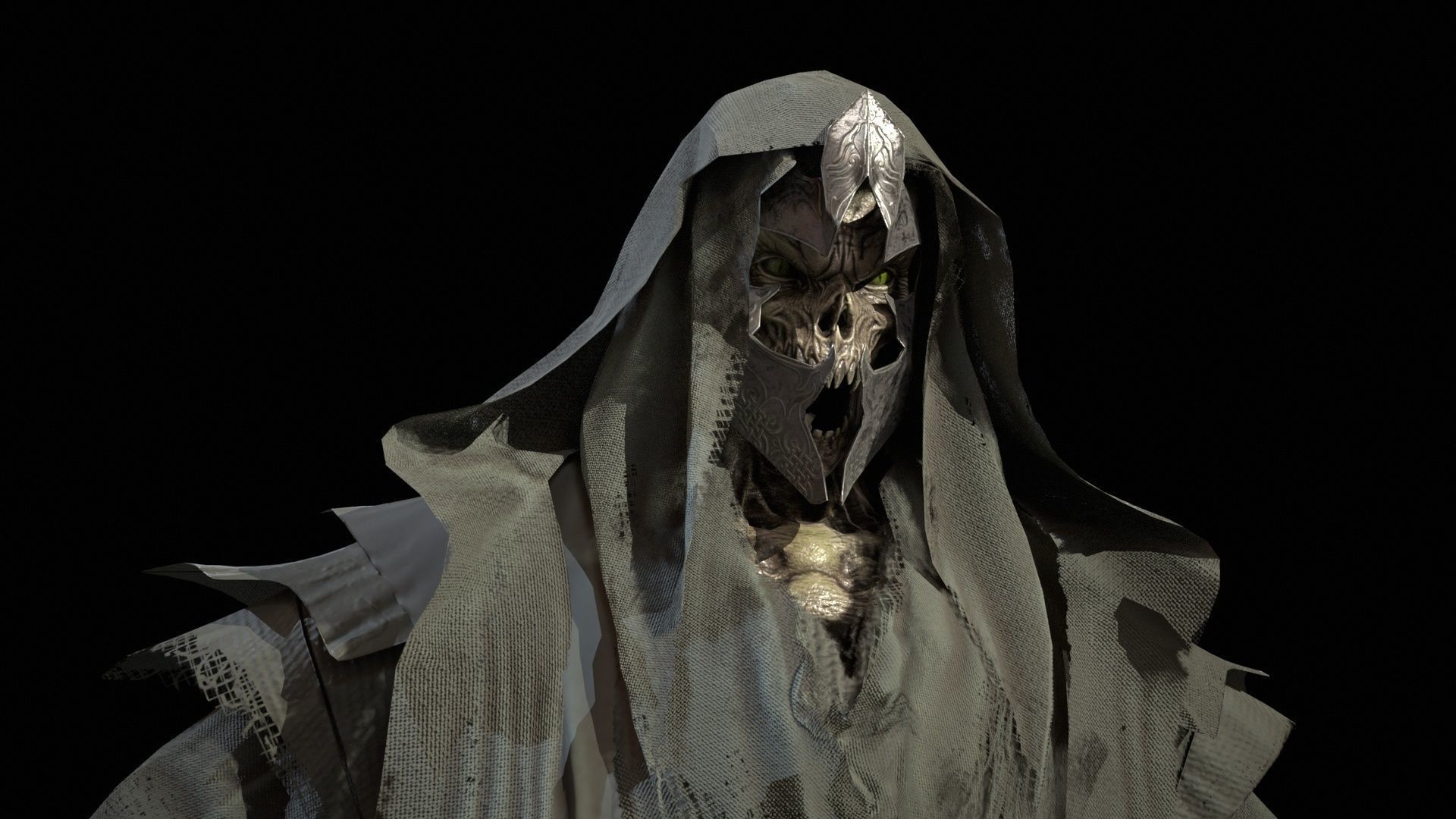 Ripper ghost Low-poly 3D model_46