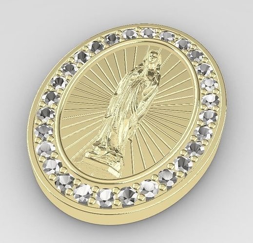 MEDALLA MARIA Free 3D model