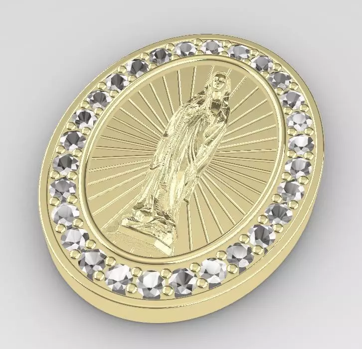 MEDALLA MARIA Free 3D model