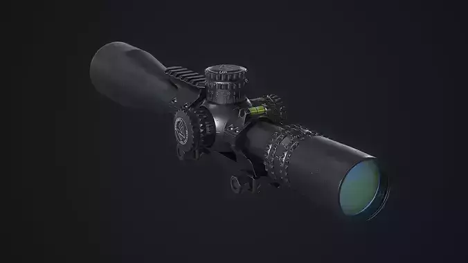 Sniper Scope Nightforce NXS 3 5x15x56 Low-poly 3D model