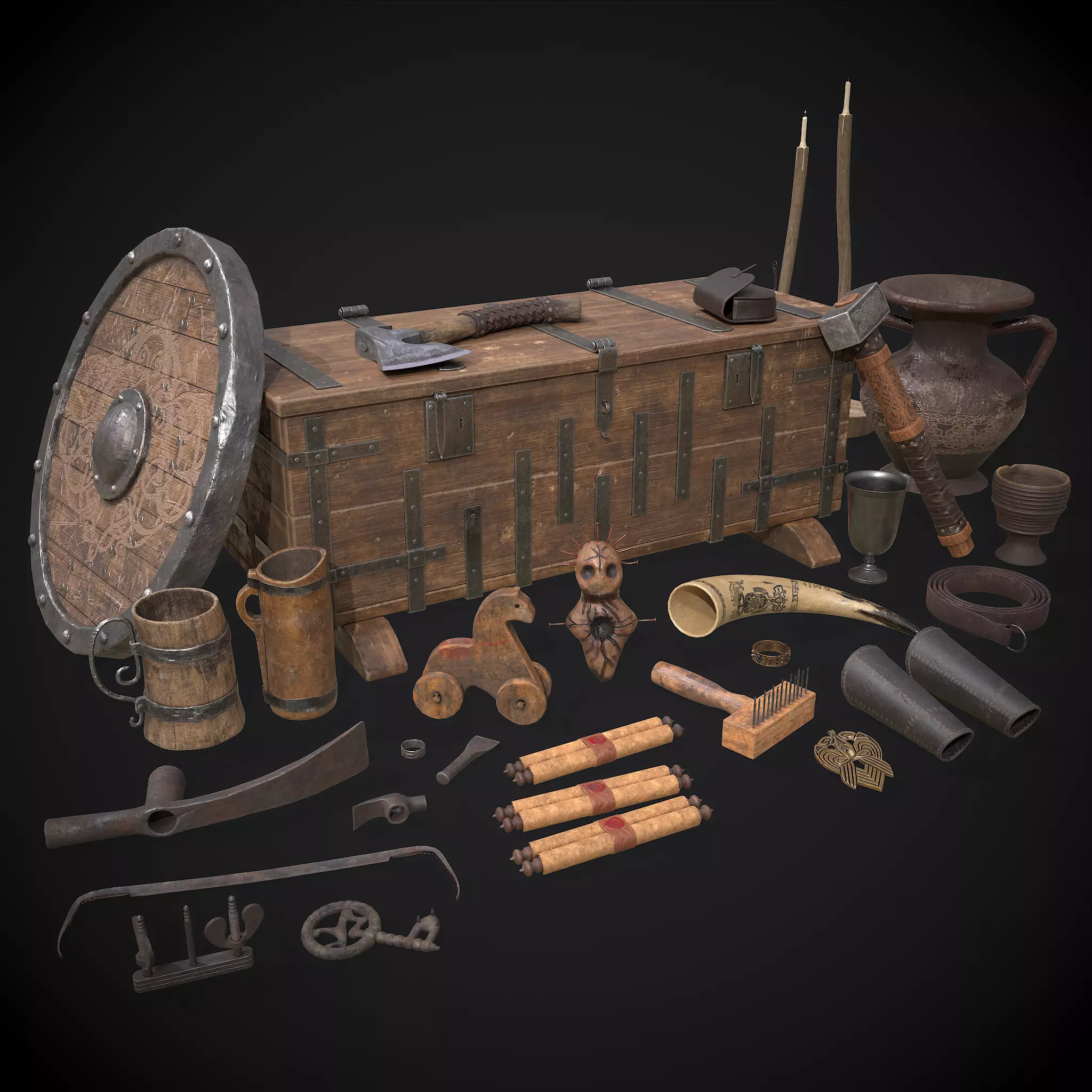 Medieval Mini Scene 3D Model Collection_0