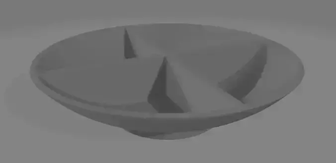 Quad divided candy bowl 3D print model