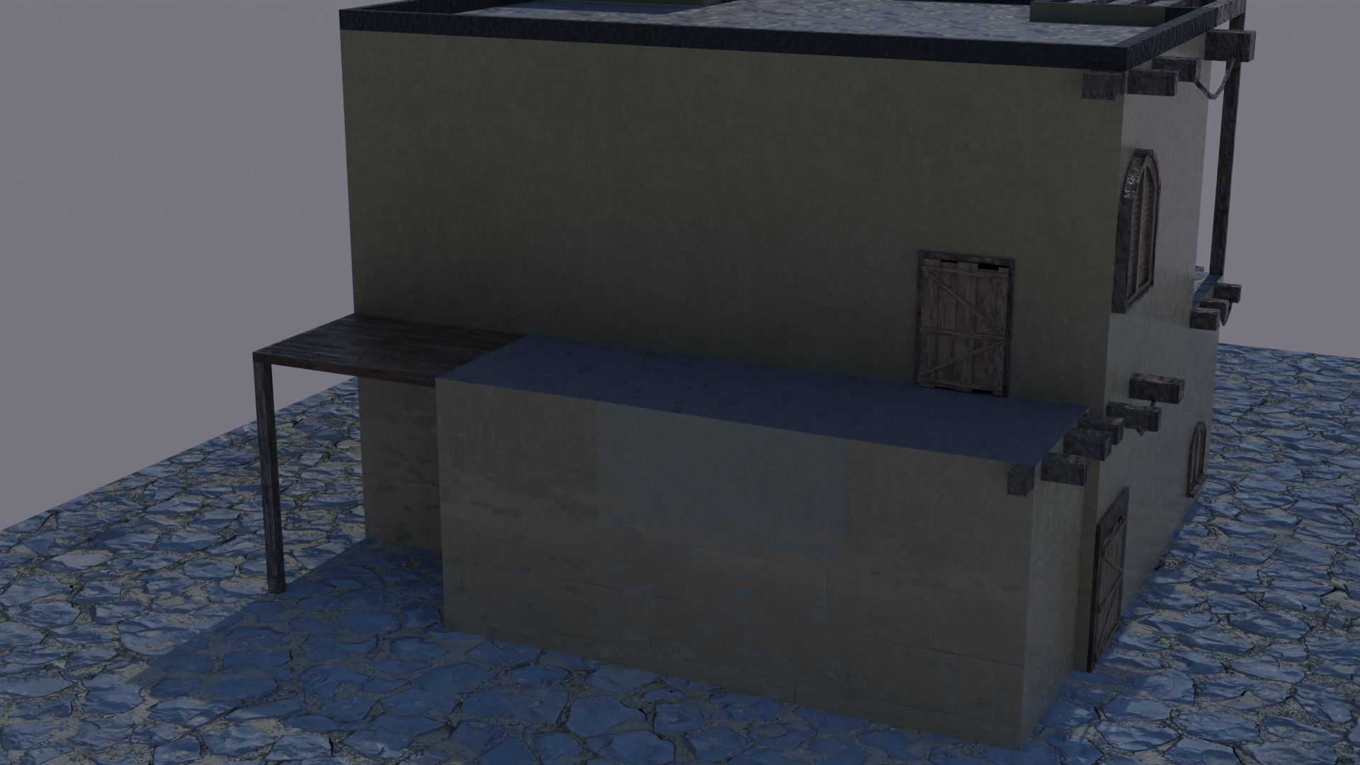 arabe house  Low-poly 3D model_2