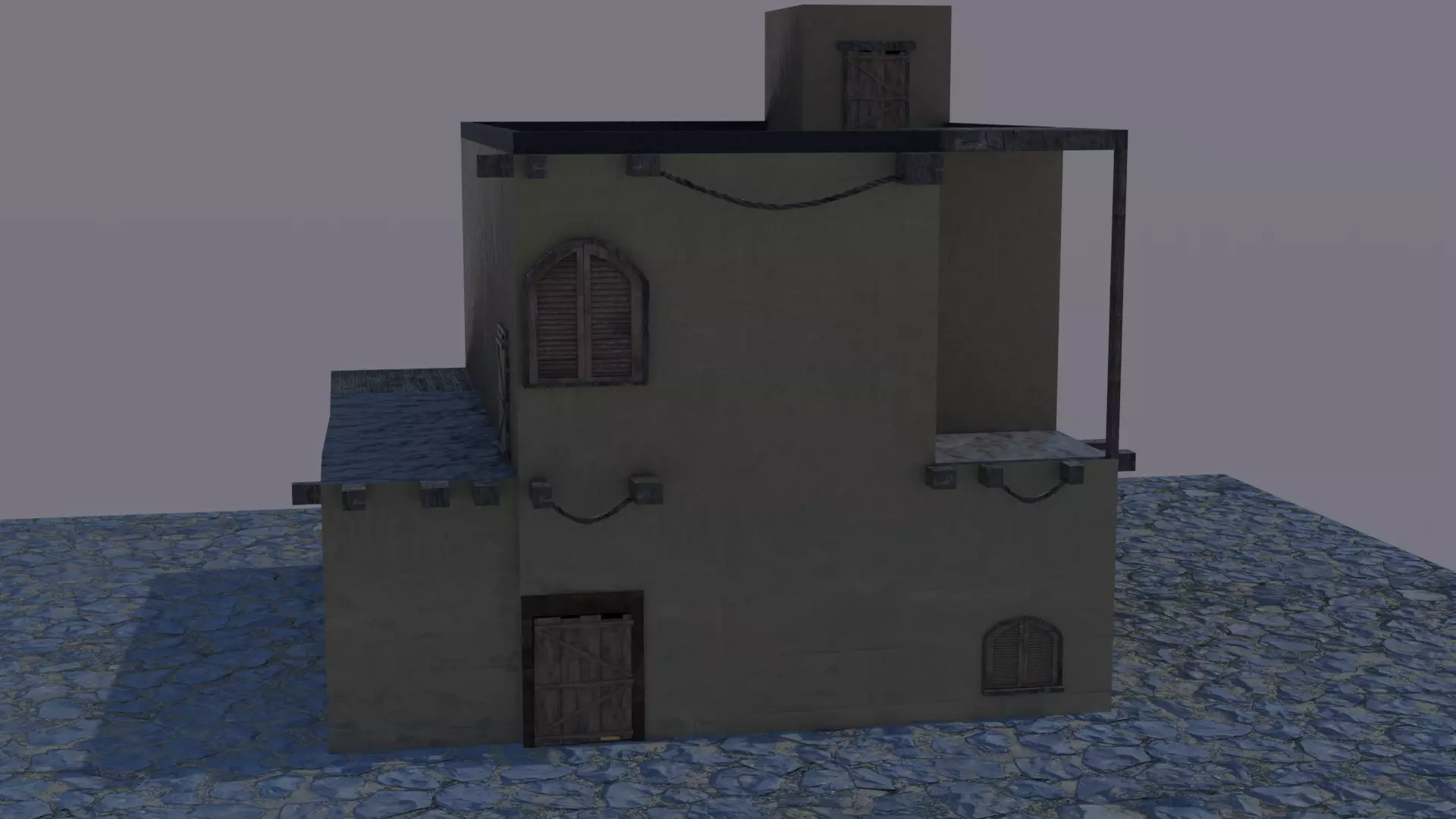 arabe house  Low-poly 3D model_0