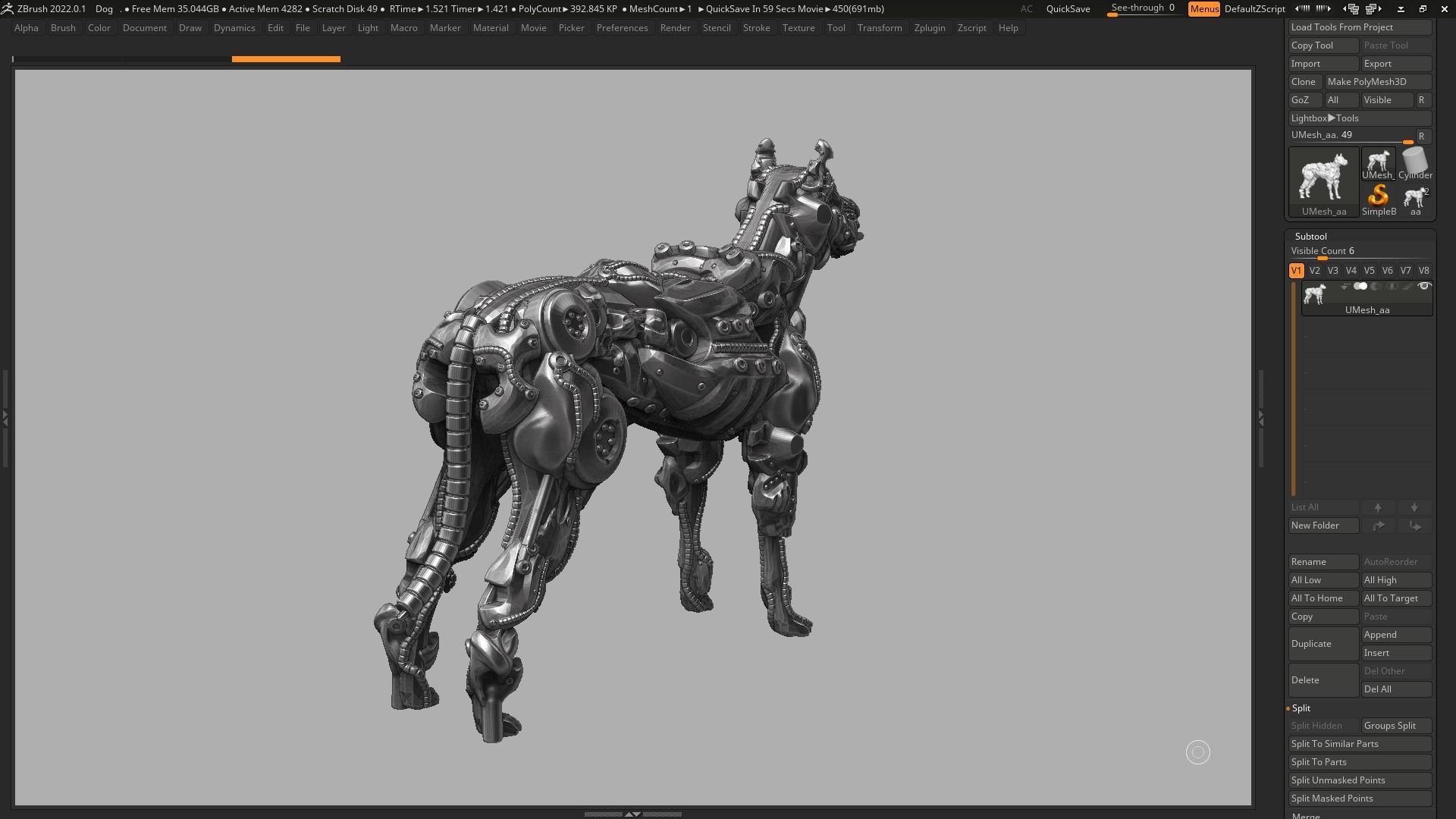 robot dog a01 3d print model 3D model 3D printable | CGTrader