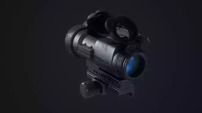 Sniper Scope Aimpoint PRO Weaver Low-poly 3D model