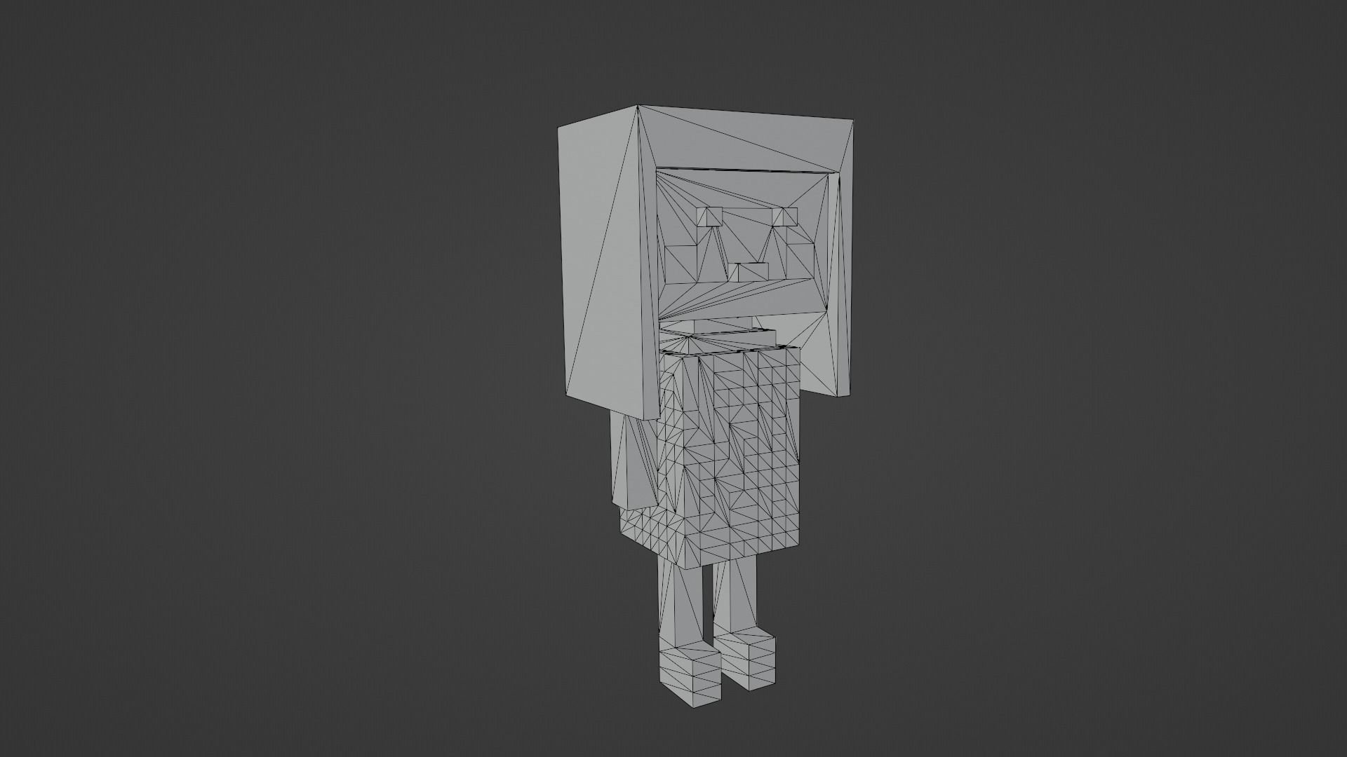 Cute Girl Character Low-poly 3D model_11