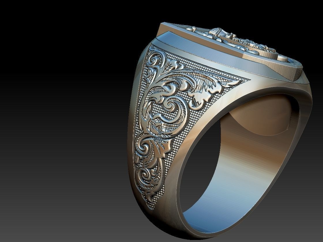 Coat of Arms Family - Ring and Pendant 3D print model_8