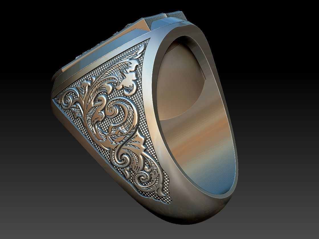 Coat of Arms Family - Ring and Pendant 3D print model_18