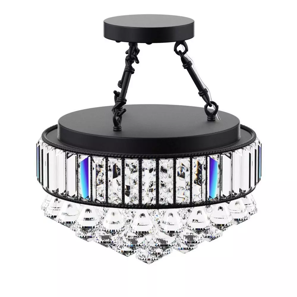 3D Model crystal lamp Aresi 4-Light Semi-Flush Mount 3D model