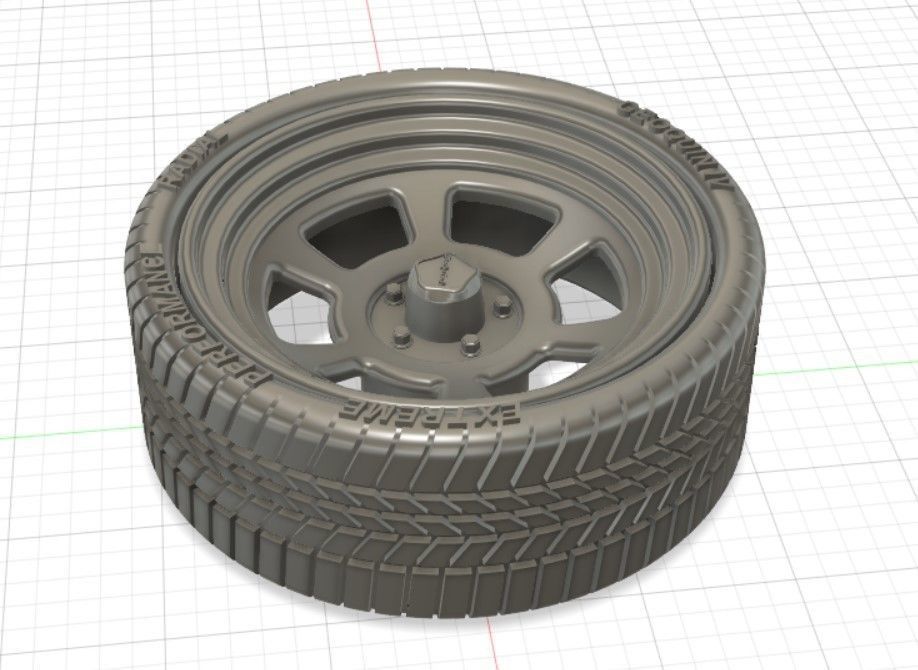 GQ Revolver Wheels Tires and Brakes for 3D Print 3D print model_19