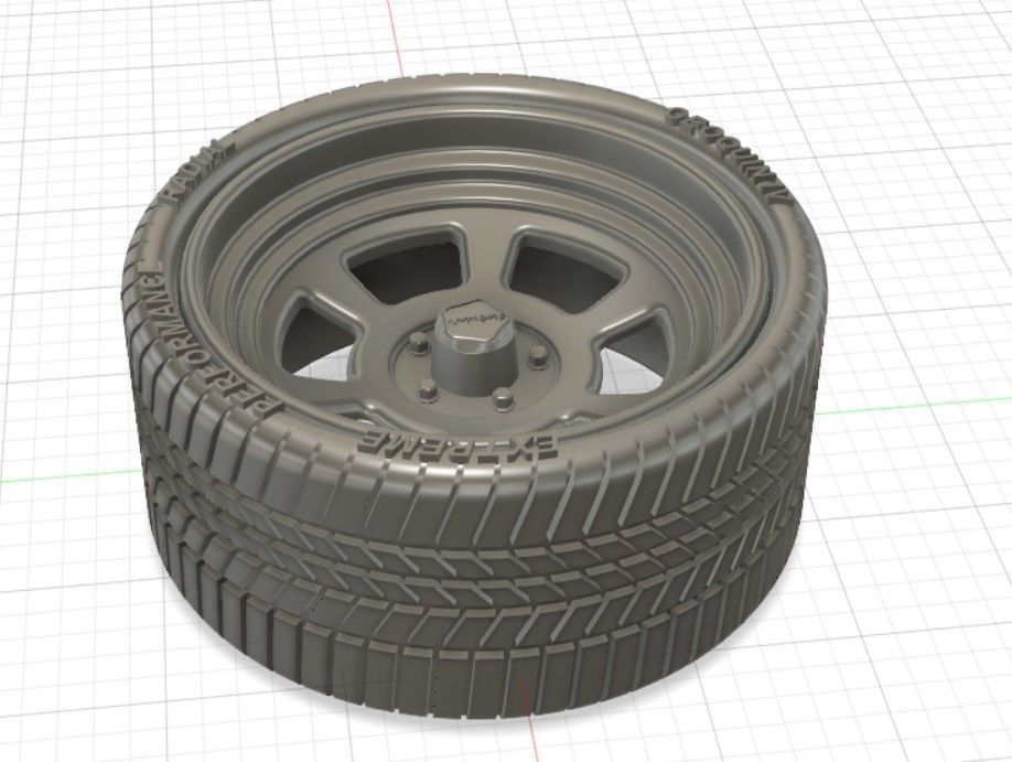 GQ Revolver Wheels Tires and Brakes for 3D Print 3D print model_21