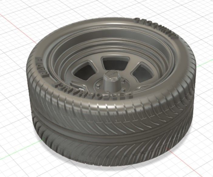 GQ Revolver Wheels Tires and Brakes for 3D Print 3D print model_18