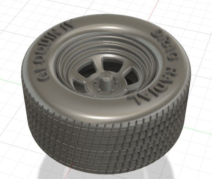 GQ Revolver Wheels Tires and Brakes for 3D Print 3D print model_6