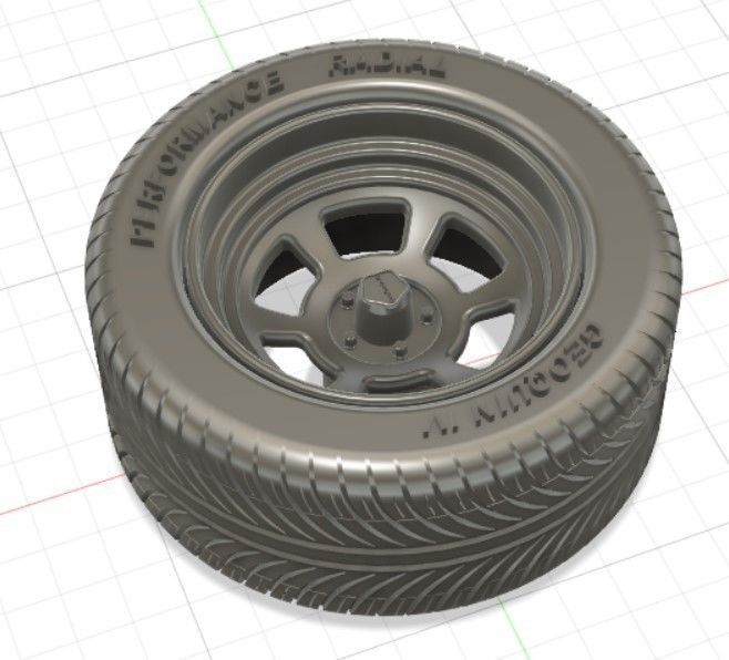 GQ Revolver Wheels Tires and Brakes for 3D Print 3D print model_14