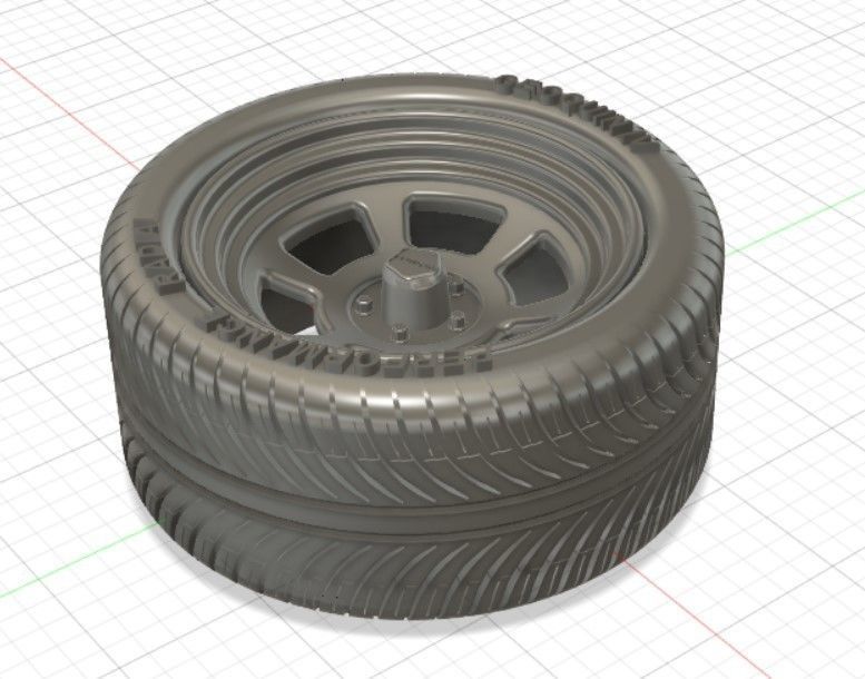 GQ Revolver Wheels Tires and Brakes for 3D Print 3D print model_17