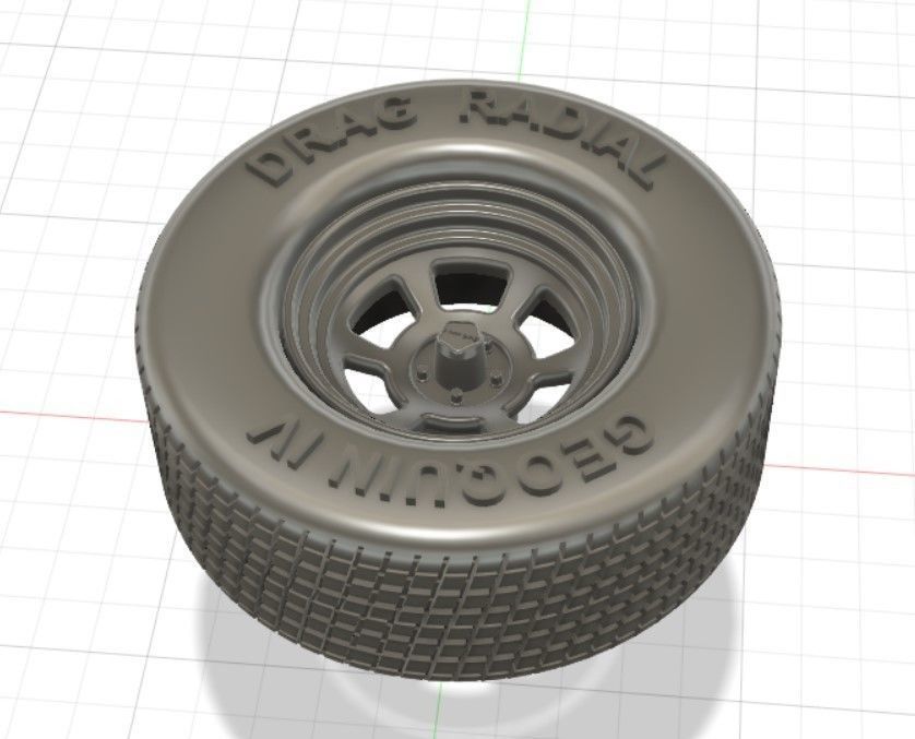 GQ Revolver Wheels Tires and Brakes for 3D Print 3D print model_3