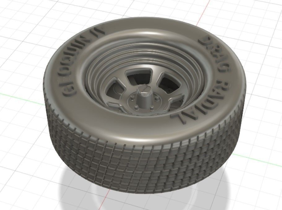 GQ Revolver Wheels Tires and Brakes for 3D Print 3D print model_2