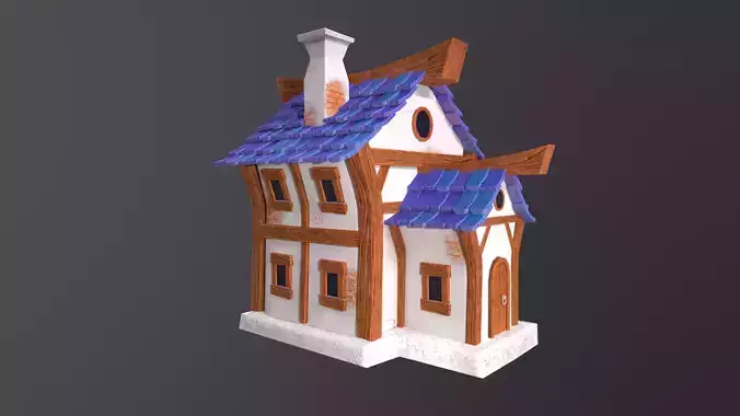 Stylized House with PBR materials 