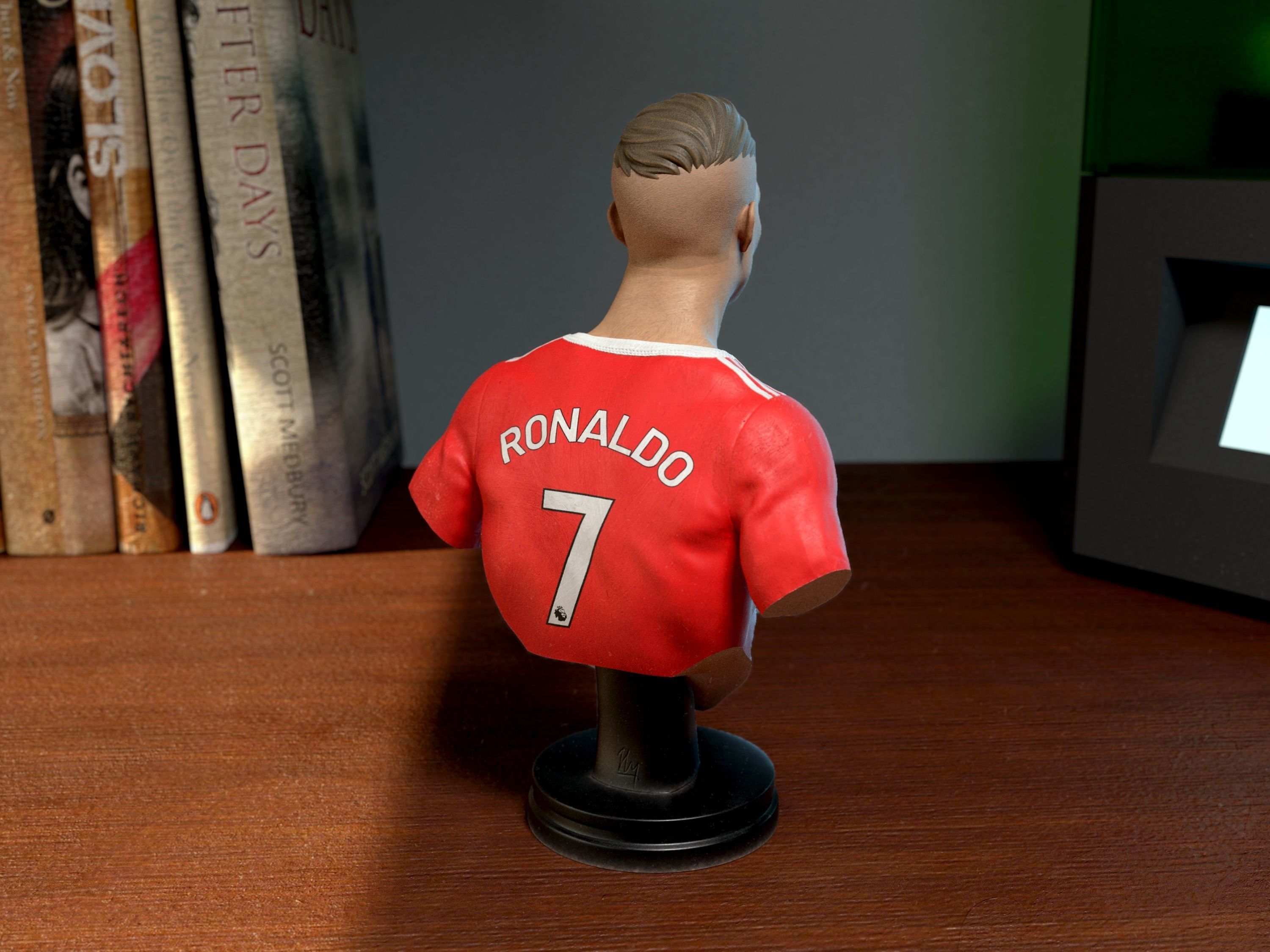 Cristiano Ronaldo Bust 3D print model_5