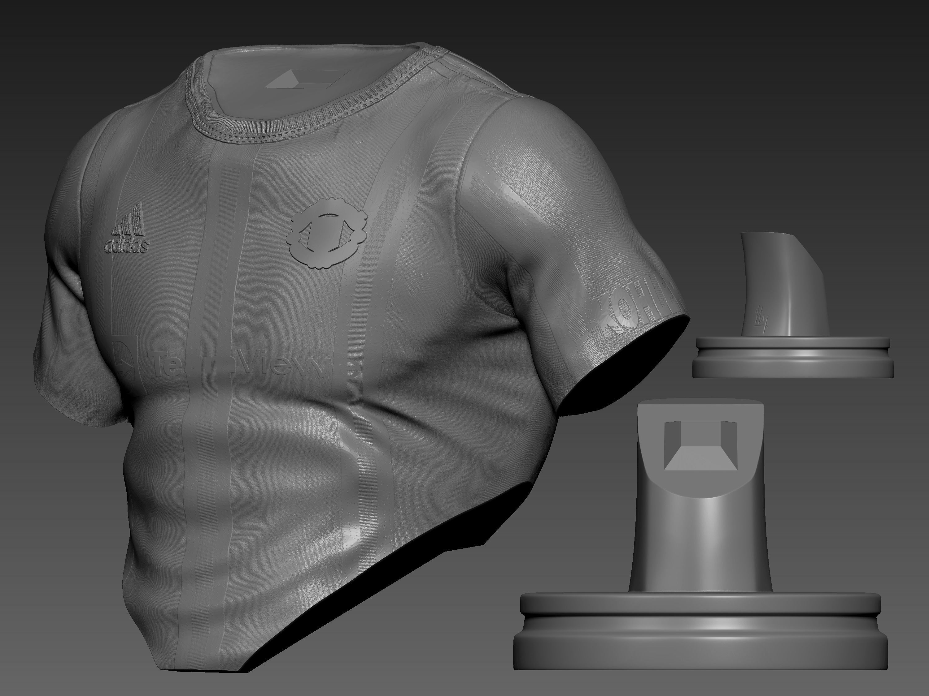 Cristiano Ronaldo Bust 3D print model_8