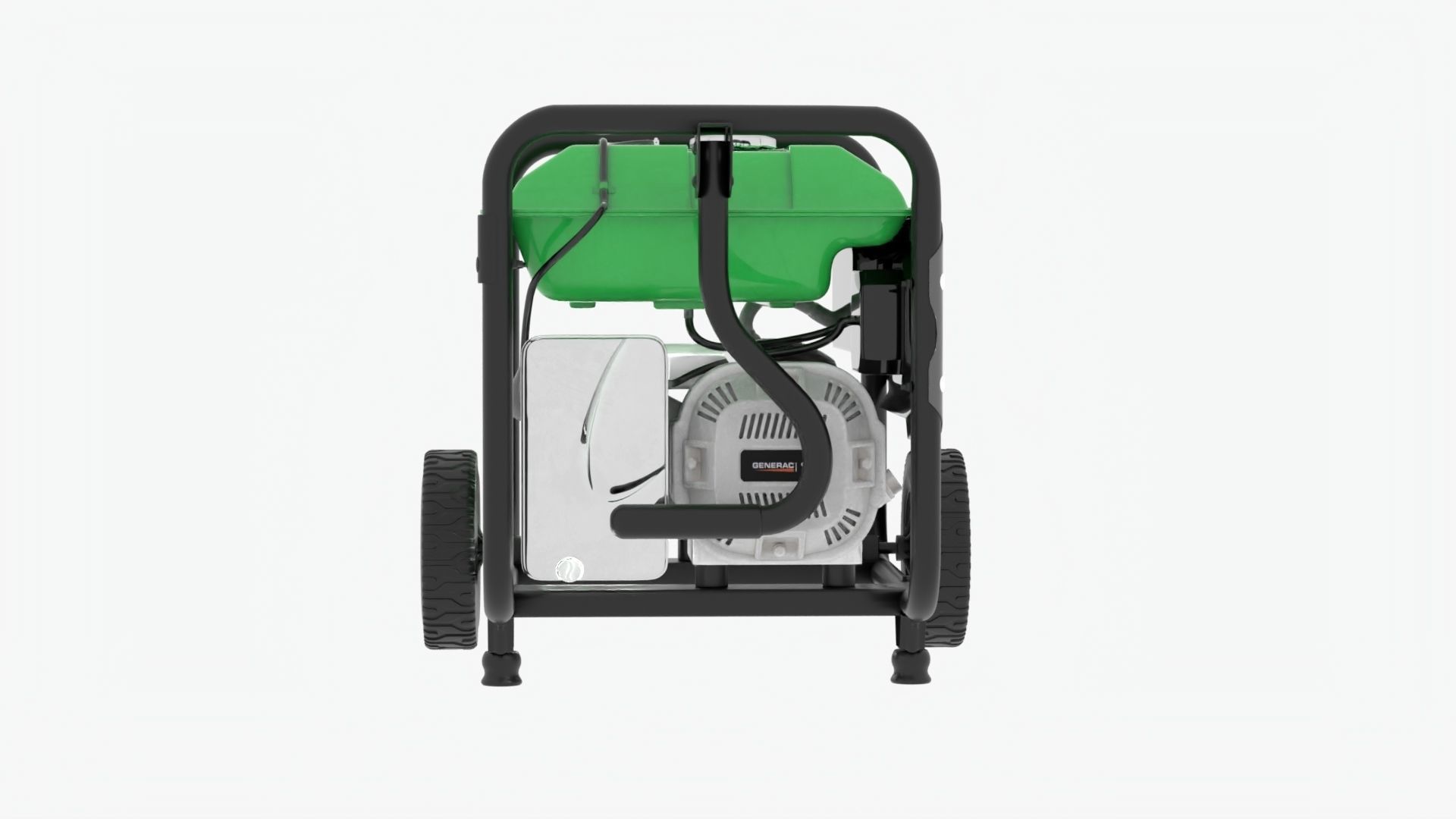 Realistic Low Poly Generator portable on wheels Low-poly 3D model_1