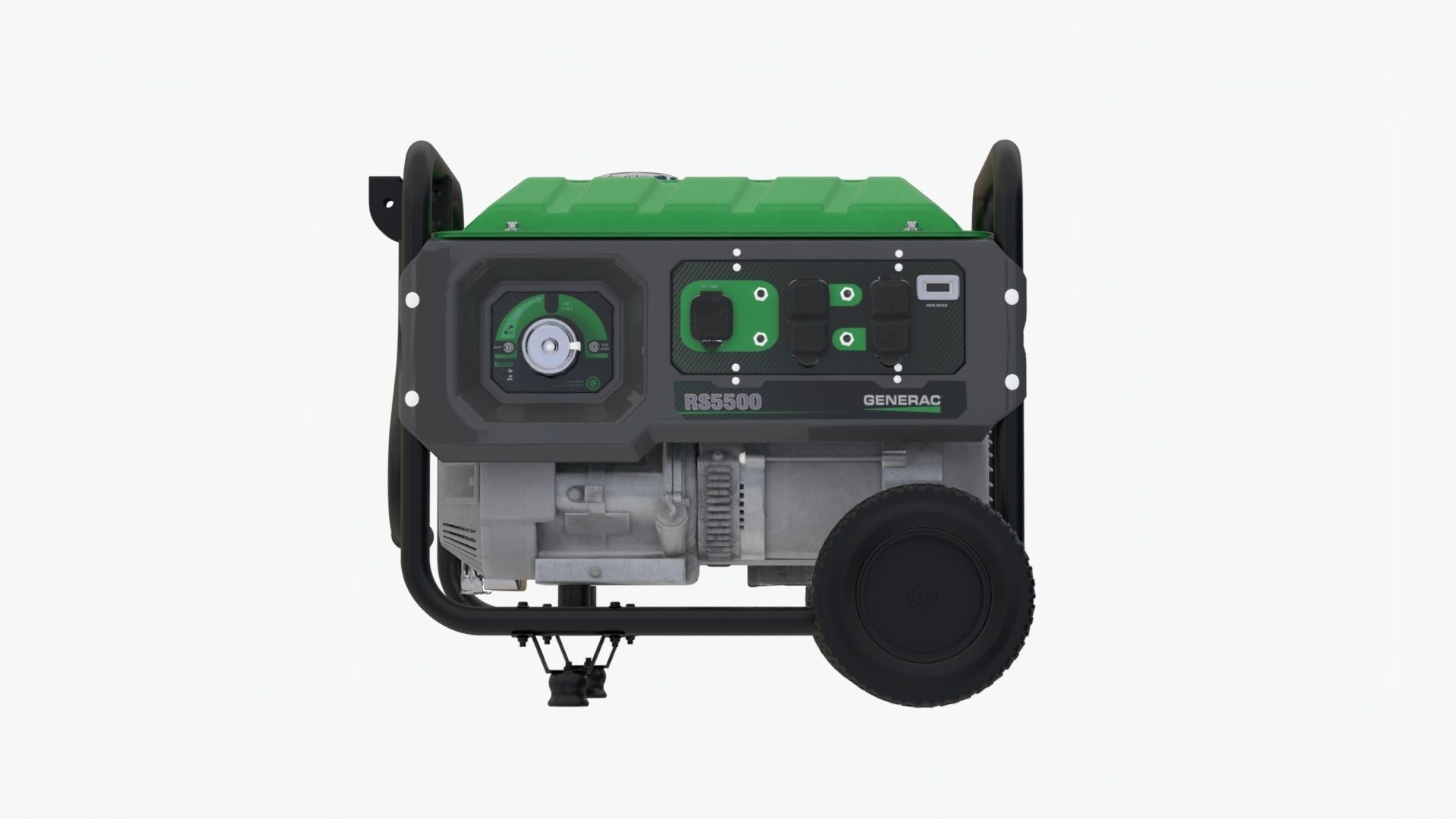 Realistic Low Poly Generator portable on wheels Low-poly 3D model_7