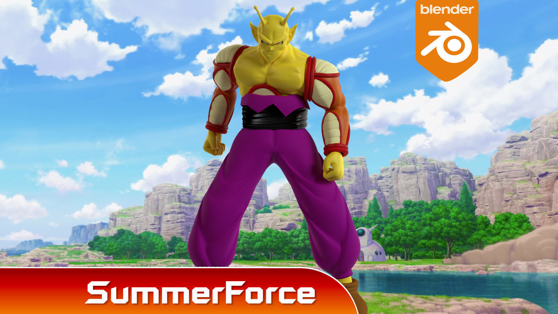 Orange Piccolo - Dragonball Super 3D model_2