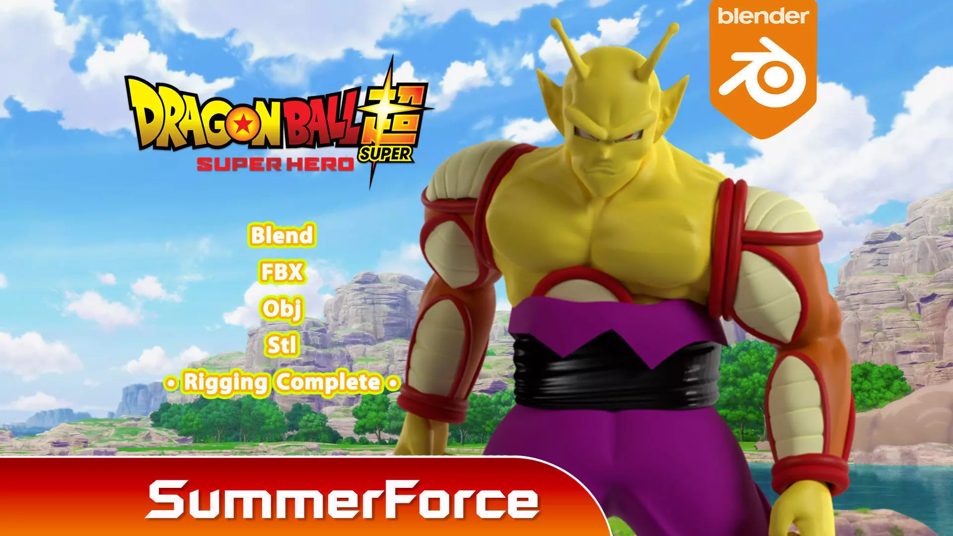 Orange Piccolo - Dragonball Super 3D model_0