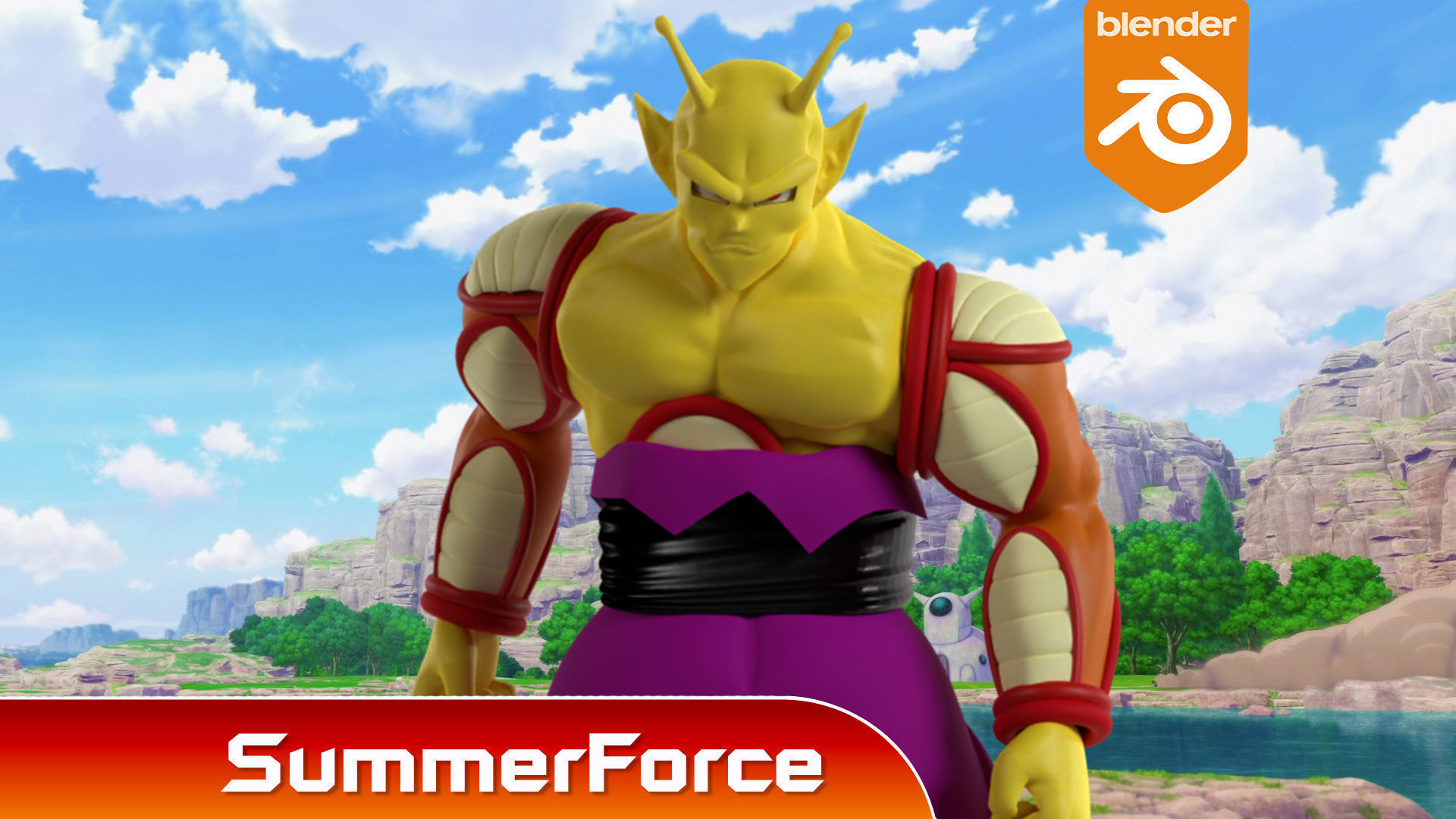 Orange Piccolo - Dragonball Super 3D model_1