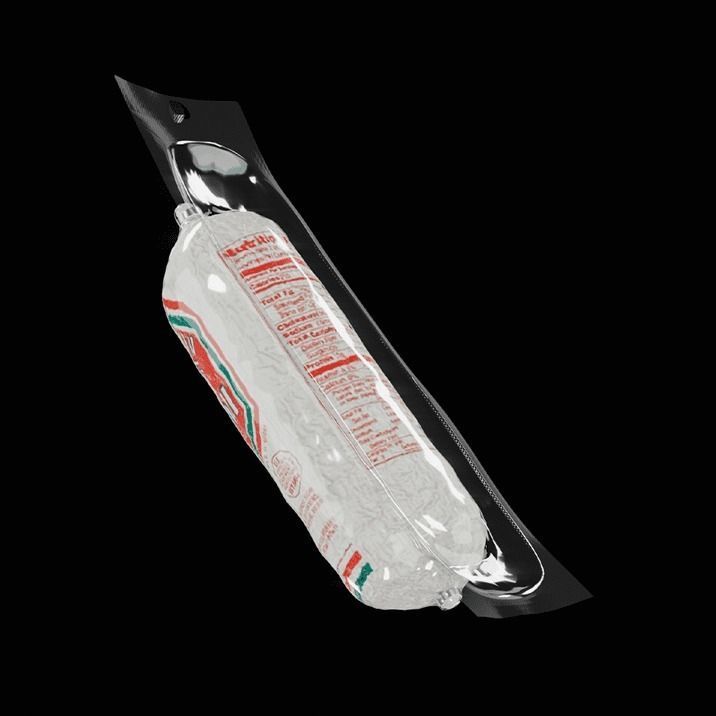 Hungarian Salami 3D model_4