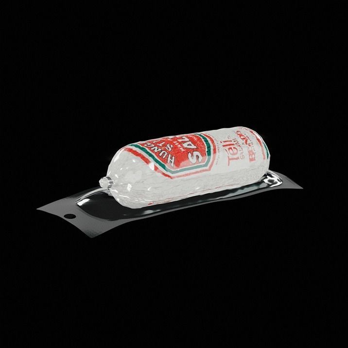 Hungarian Salami 3D model_6