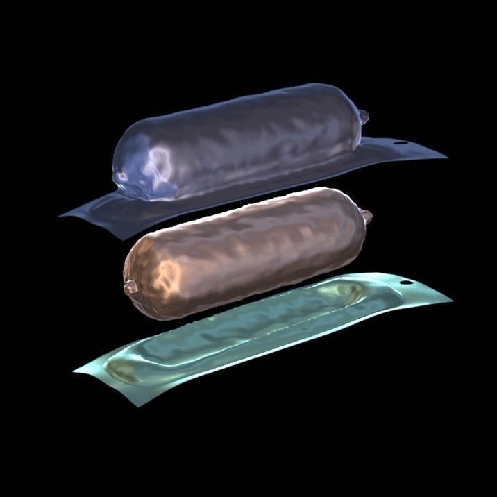 Hungarian Salami 3D model_10