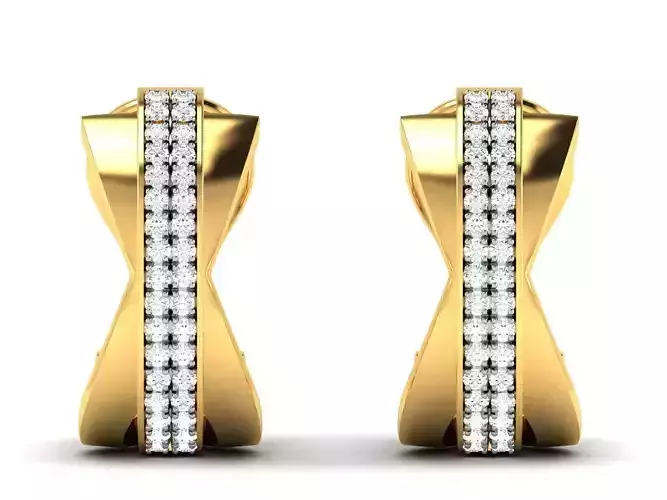 Women Earrings 3dm STL OBJ FBX Render Details