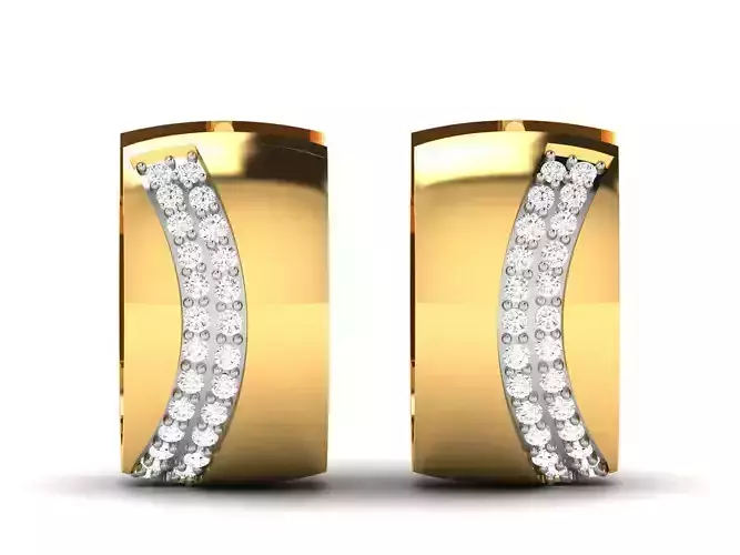 Women Earrings 3dm STL OBJ FBX Render Details