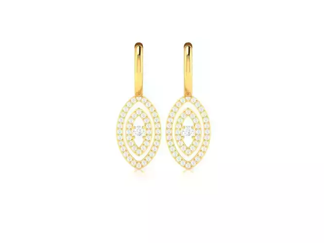 Women Earrings 3dm STL OBJ FBX Render Details 3D print model