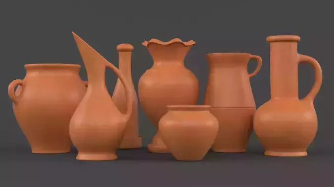 Clay Jug Set