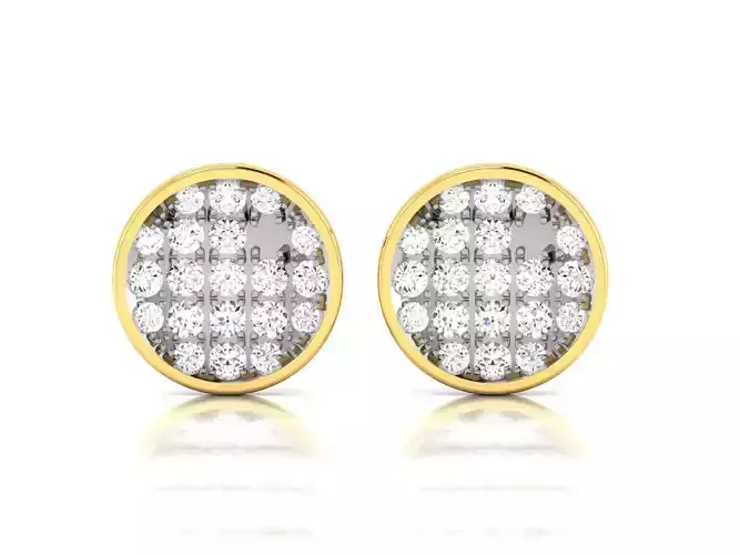 Women Stud Earrings 3dm STL OBJ FBX Render Details
