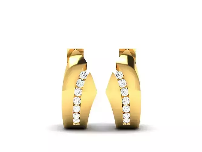 Women Earrings 3dm STL OBJ FBX Render Details