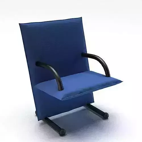 Modern Blue Black Chair