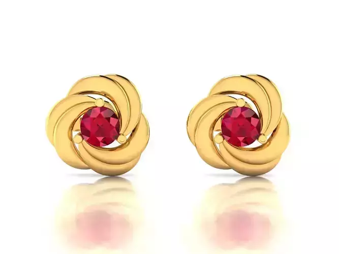 Women Earrings 3dm STL OBJ FBX Render Details 3D print model