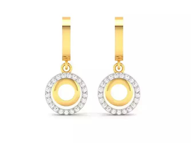 Women Earrings 3dm STL OBJ FBX Render Details