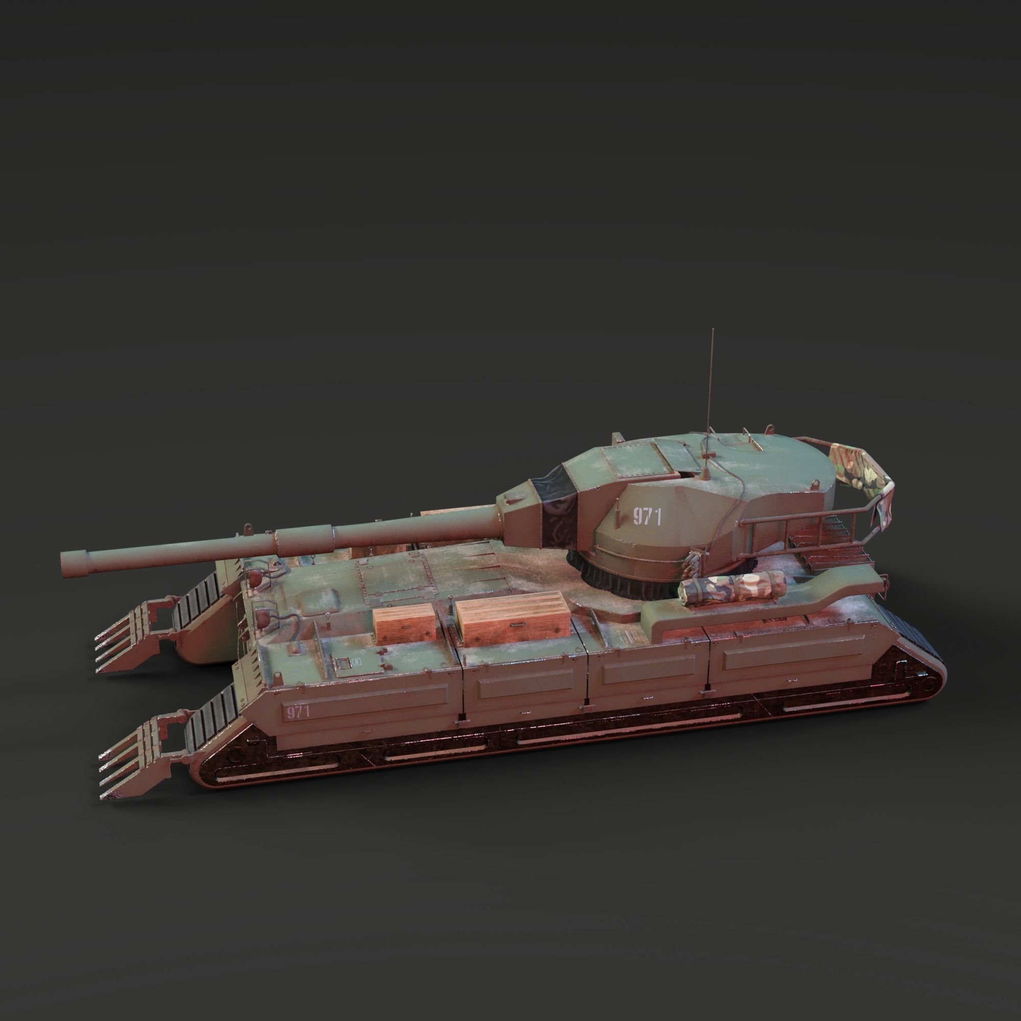 US ARMY MILITARY PACK 3D model_8