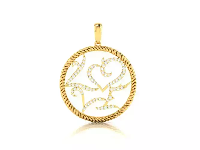 Women Pendants 3dm STL OBJ FBX Render Details