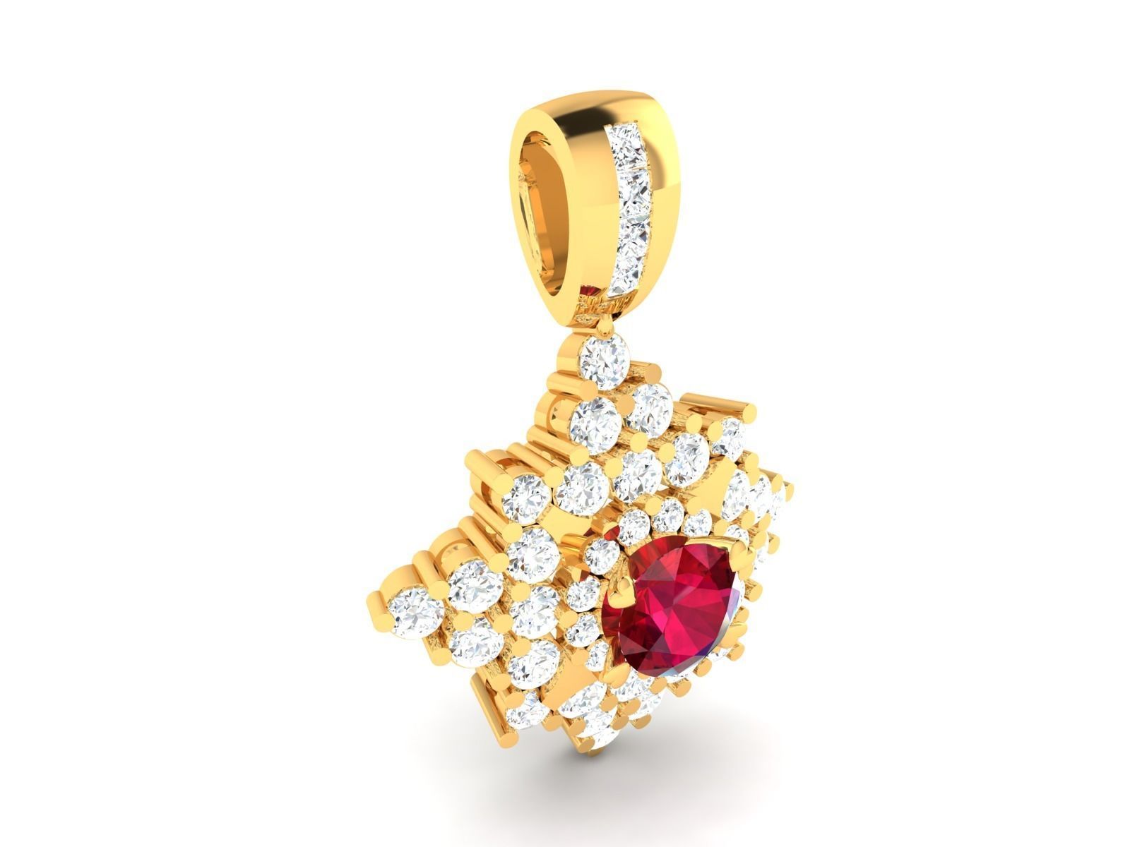 Women Pendants 3dm STL OBJ FBX Render Details 3D print model_2