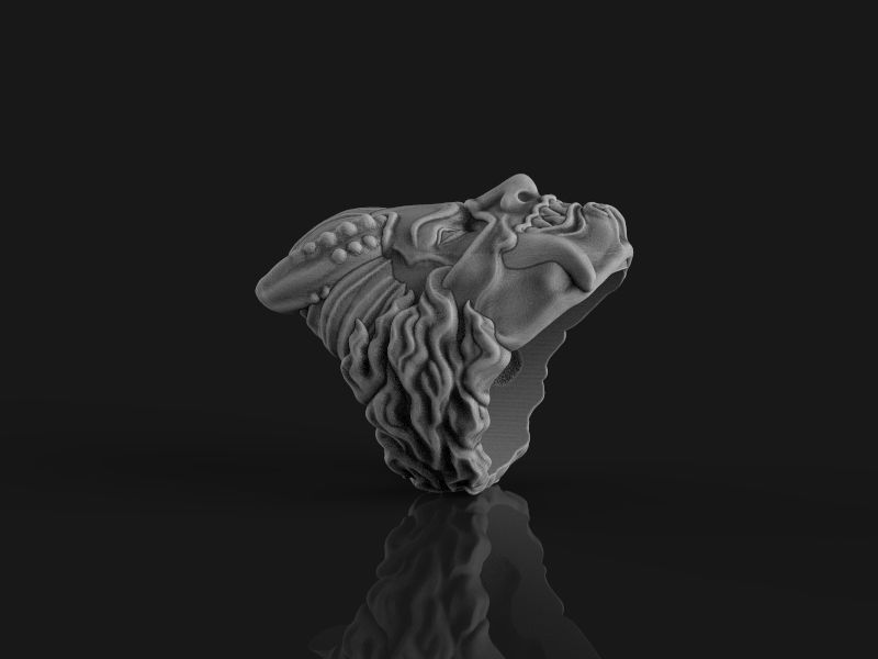 Ring Japanese demon 3d model for 3d printing 3D print model 3D print model_23