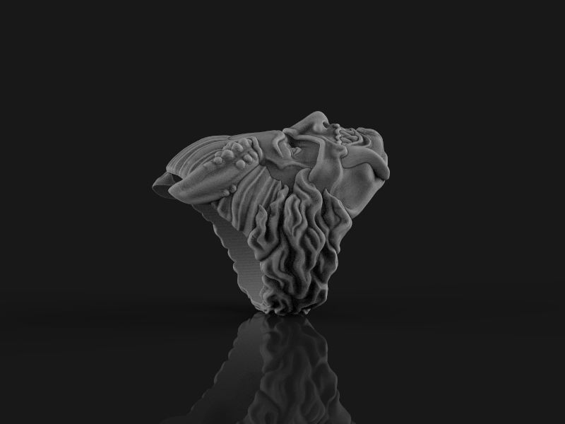 Ring Japanese demon 3d model for 3d printing 3D print model 3D print model_22
