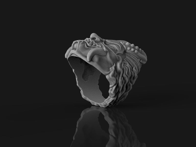 Ring Japanese demon 3d model for 3d printing 3D print model 3D print model_17