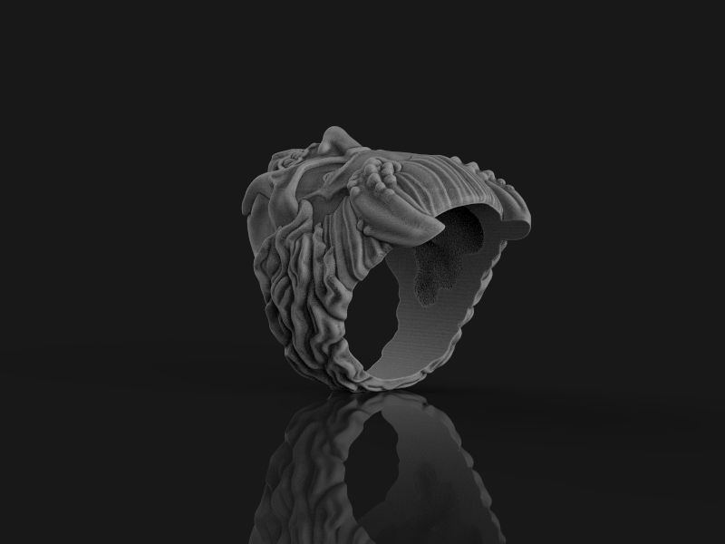 Ring Japanese demon 3d model for 3d printing 3D print model 3D print model_19
